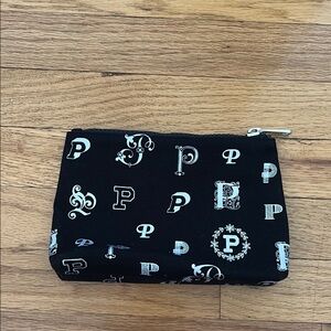 Pink VS Black Pouch with White Lettering